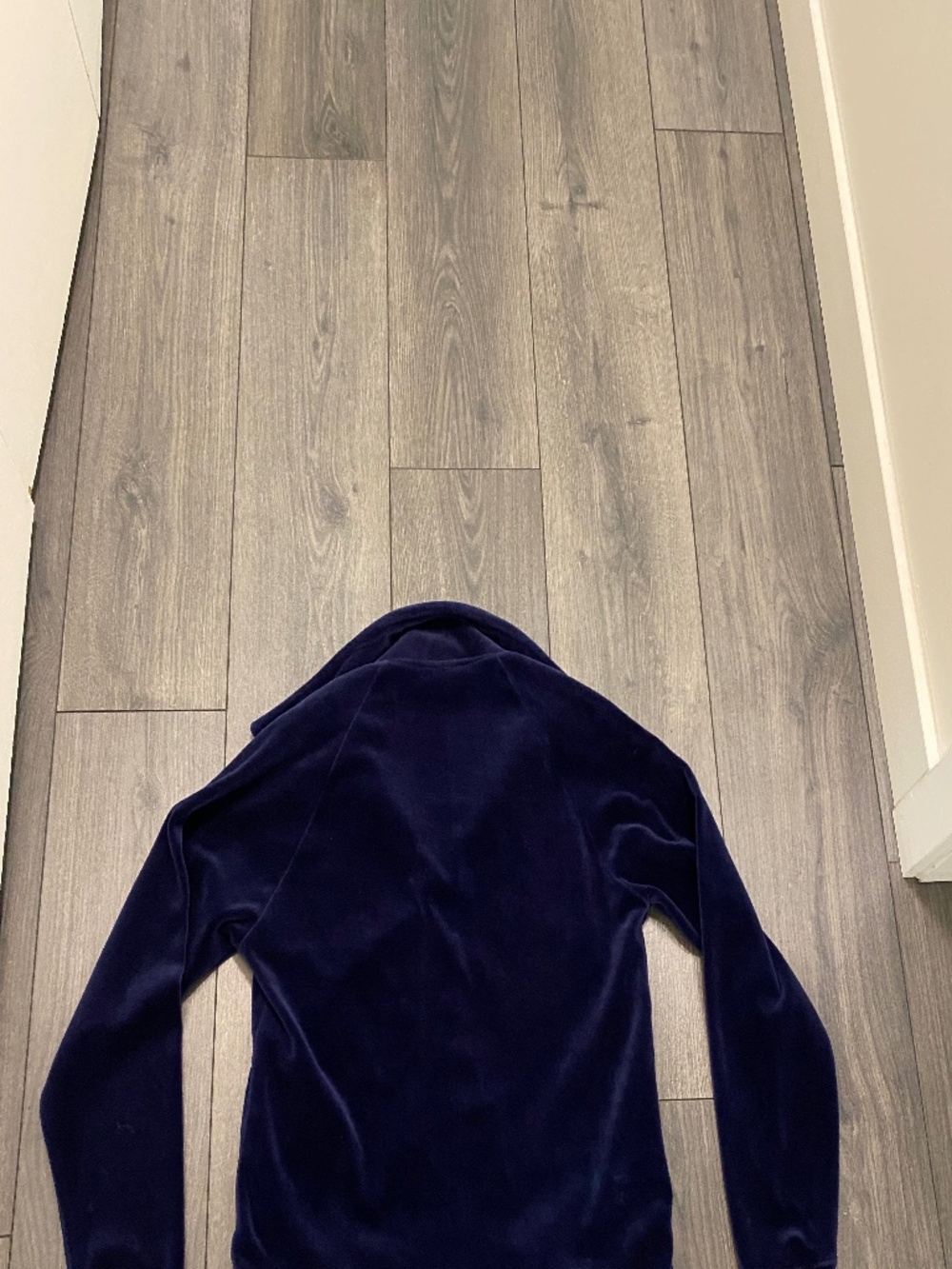 Slazenger Vintage Blue Velour Zip Up Jacket Size M - Picture 7 of 7